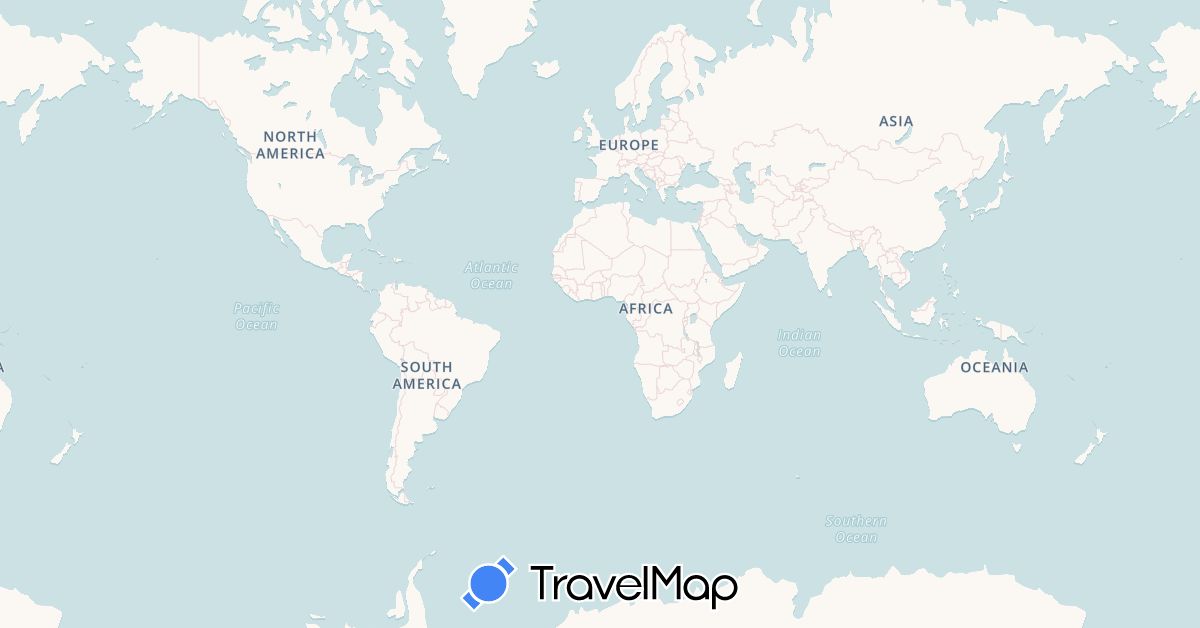 TravelMap itinerary: driving, boat in Bermuda, Spain, France, Saint Kitts and Nevis, Saint Lucia, Portugal, Trinidad and Tobago, United States, Saint Vincent and the Grenadines, British Virgin Islands (Europe, North America)